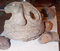 Artefact: Ceramic Mask. Material: Clay. Age: *Early Ceramic Age 200AD/500AD *Ceramic Age dates vary thoughout the Area.These dates are specific to Antigua.